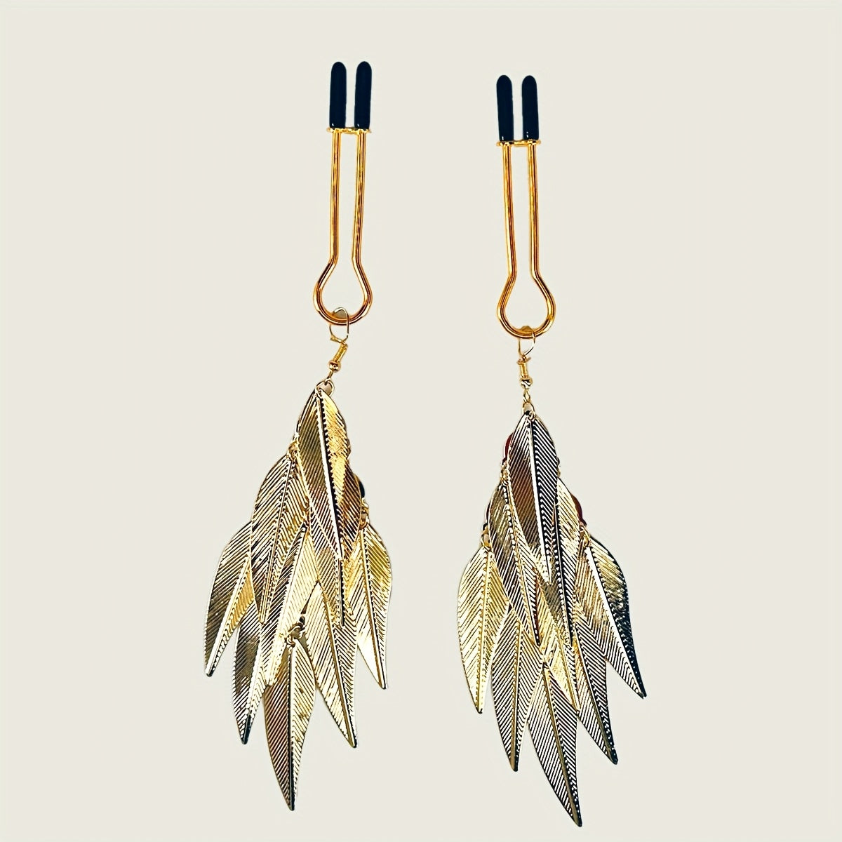 Pinces à tétons en forme de feuille inox froid au toucher