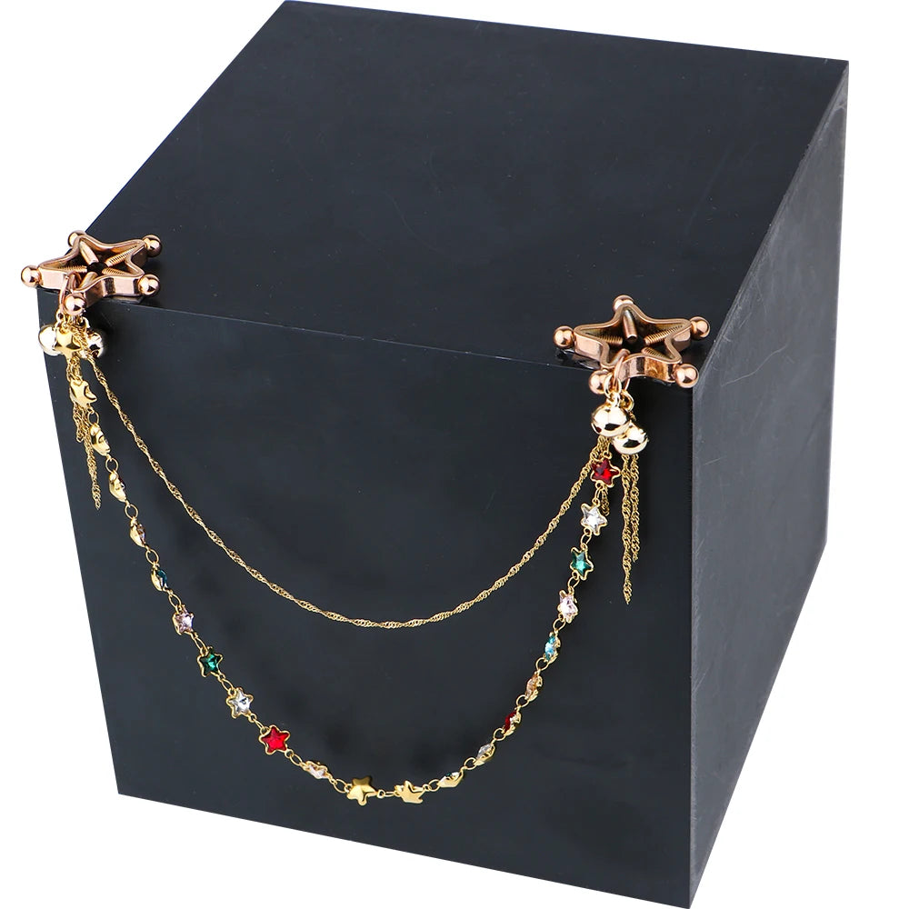 L'Étreinte de Cristal : Pinces de Stimulation pour Tétons