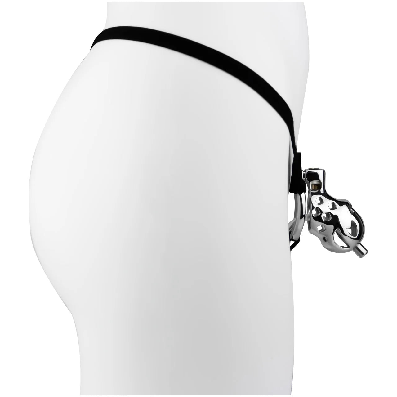 Le Joug d'Argent Cage de Chasteté Argent