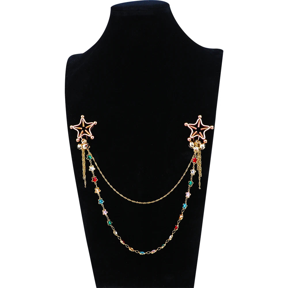 étoiles d'Argent : Pinces à Tétons Sensorielles