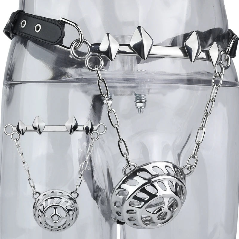 La Forteresse d'Argent Ceinture de Chasteté Intégrale en Acier