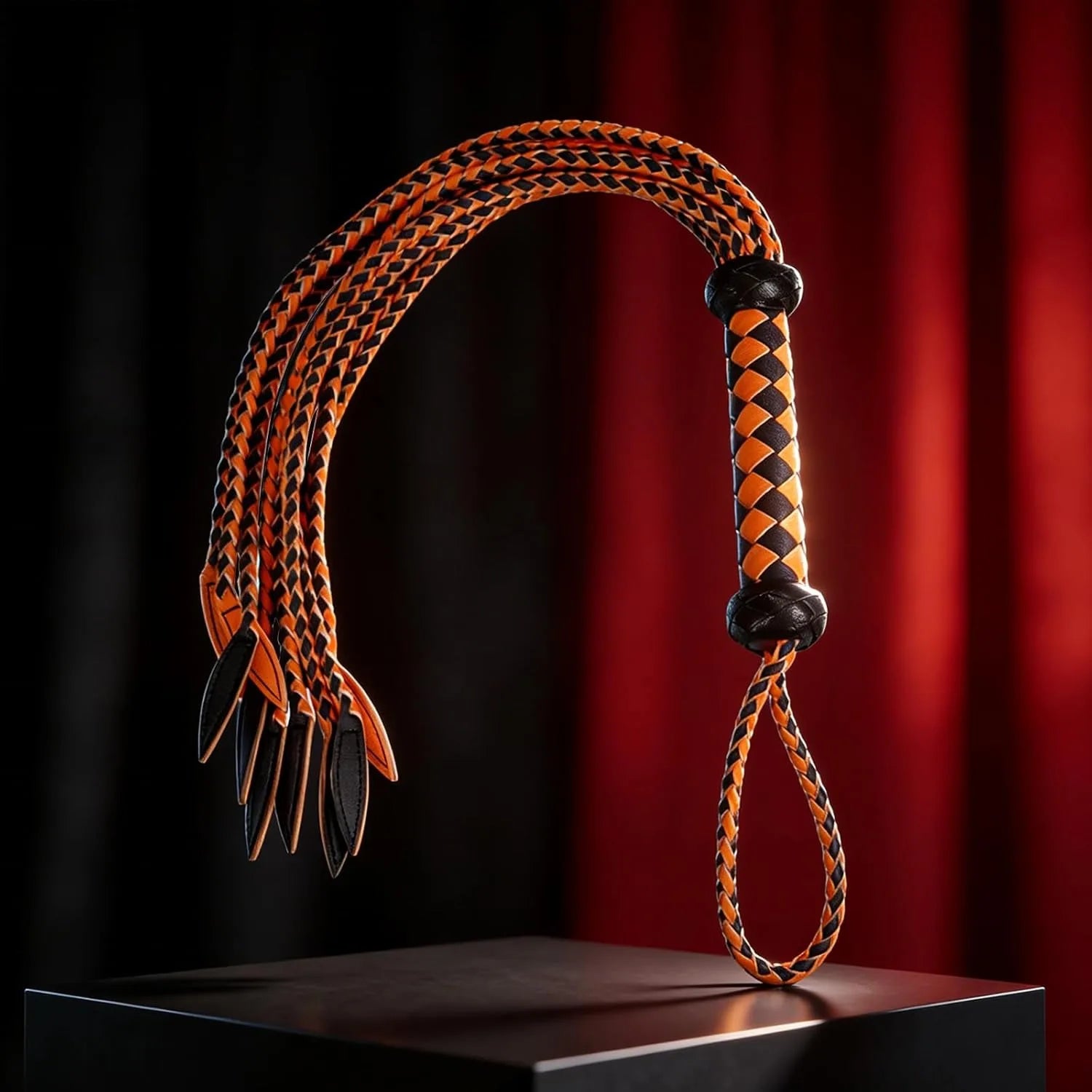 Fouet BDSM en cuir "Éclipse"