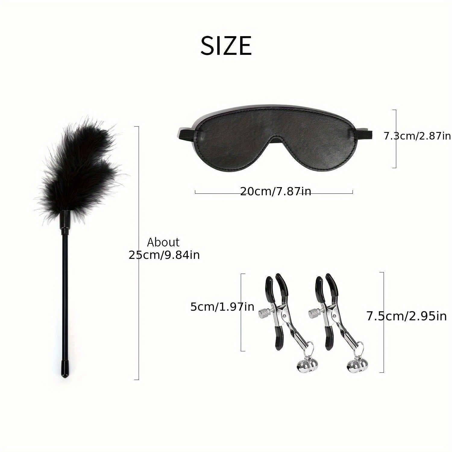 L'Ensemble des Désirs Interdits set BDSM 3 pièces